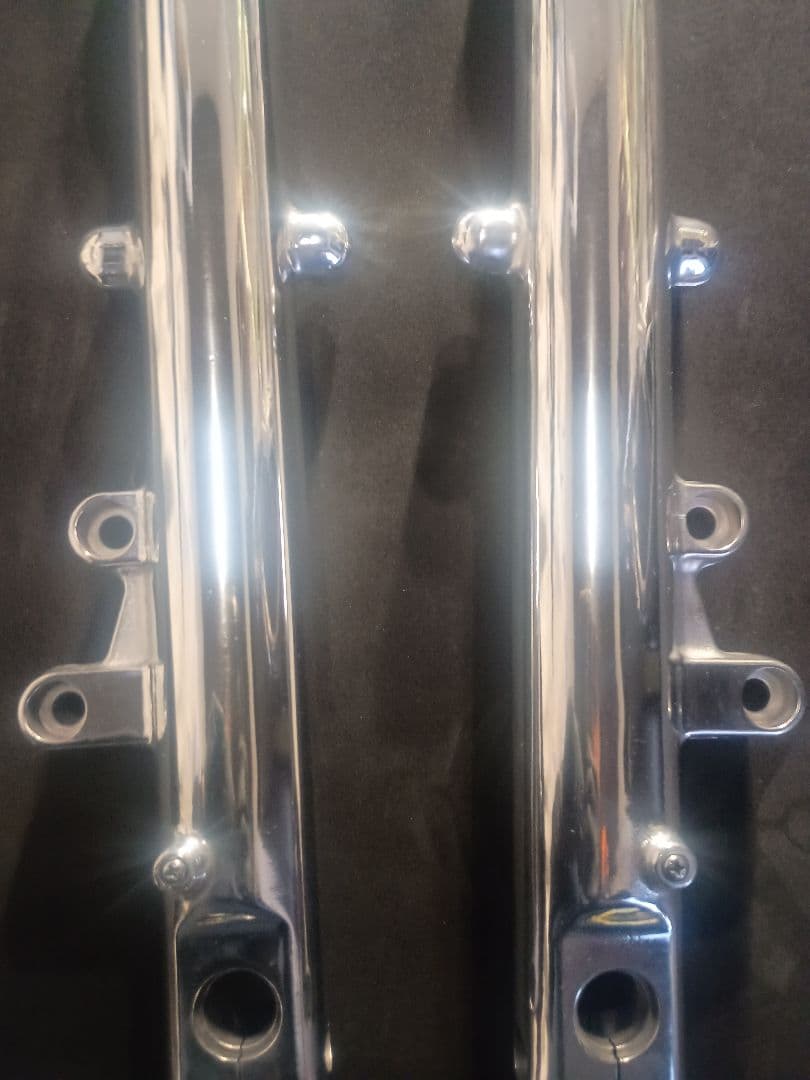 OH後未使用ゼファー400 純正フロントフォーク左右セット インナーチューブ新品