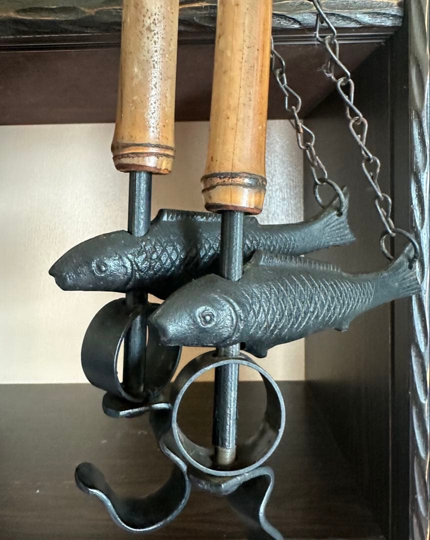 アンティーク　自在鉤　囲炉裏　古民具