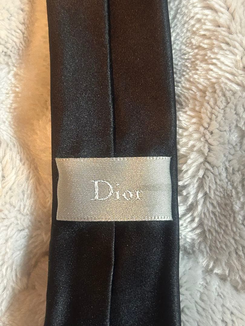 ＊値下げChristian Dior シルク100% ブラックネクタイ