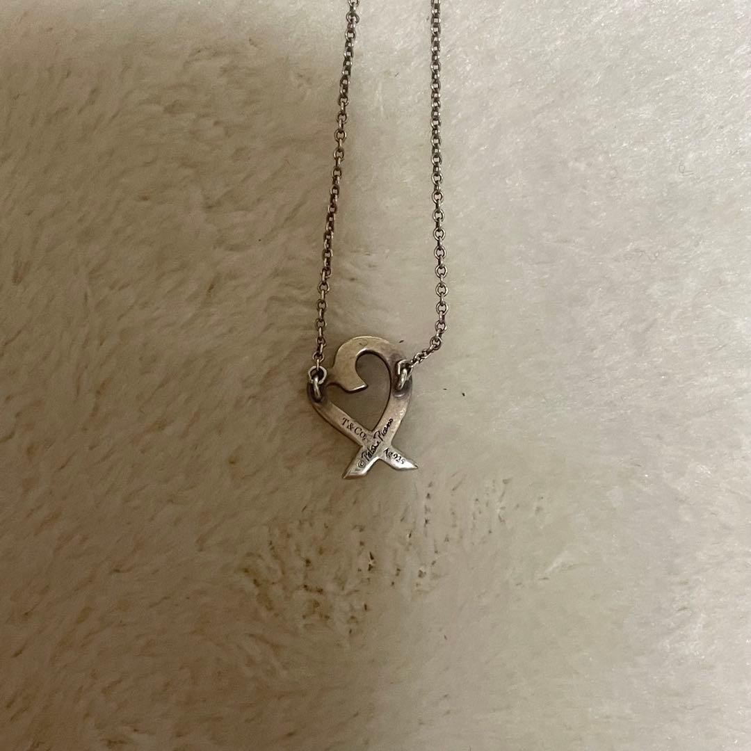 Tiffany ラビングハートネックレス　ミニ