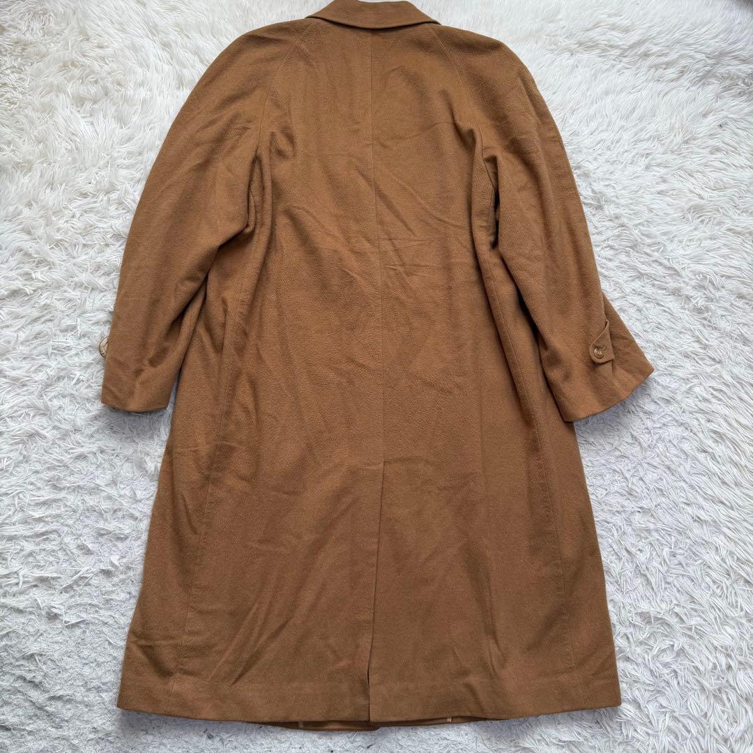 美品XLサイズ相当　カシミヤ100% シングルチェスターコート　マキシ丈