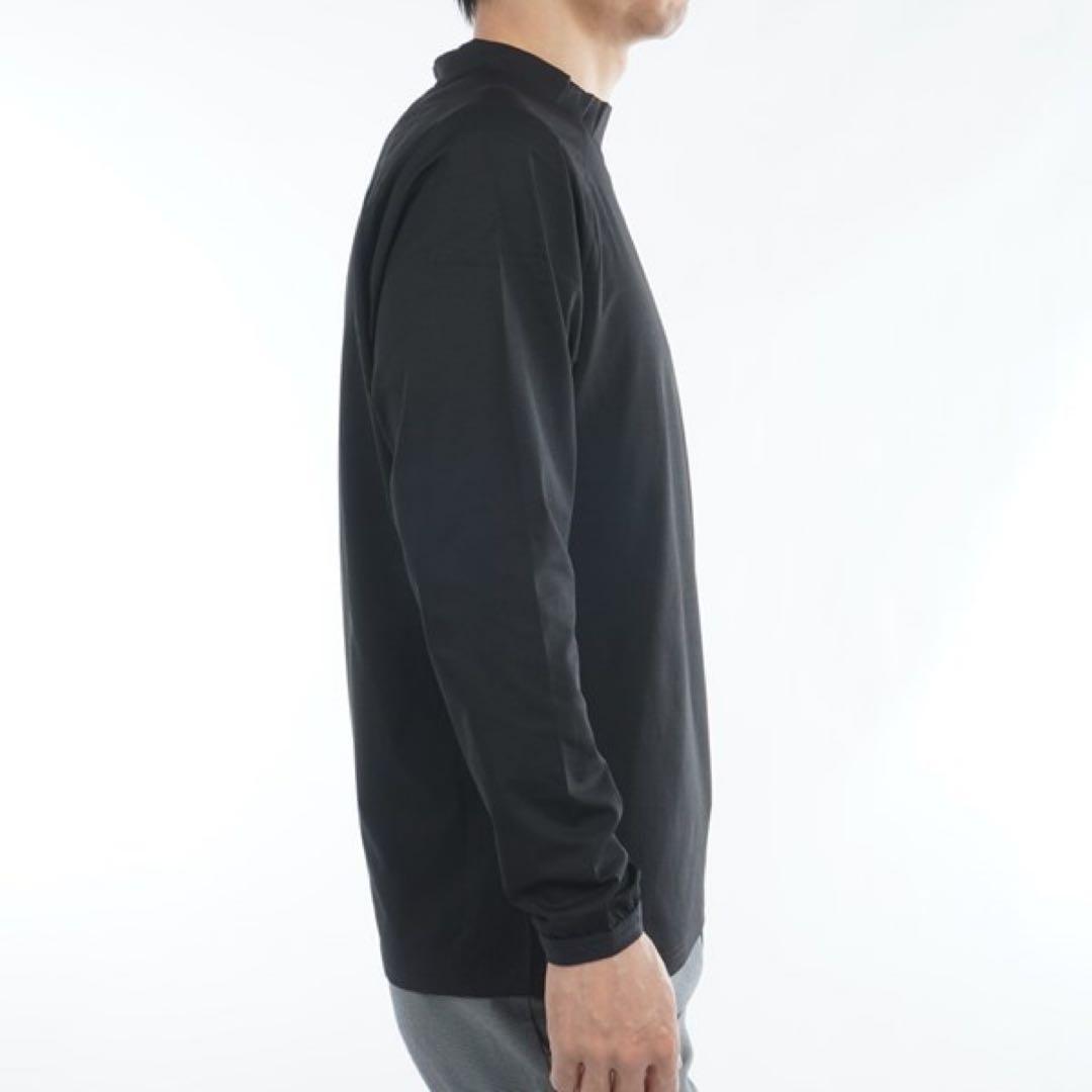 and per se＆Golf 3Dモックネック長袖シャツ M