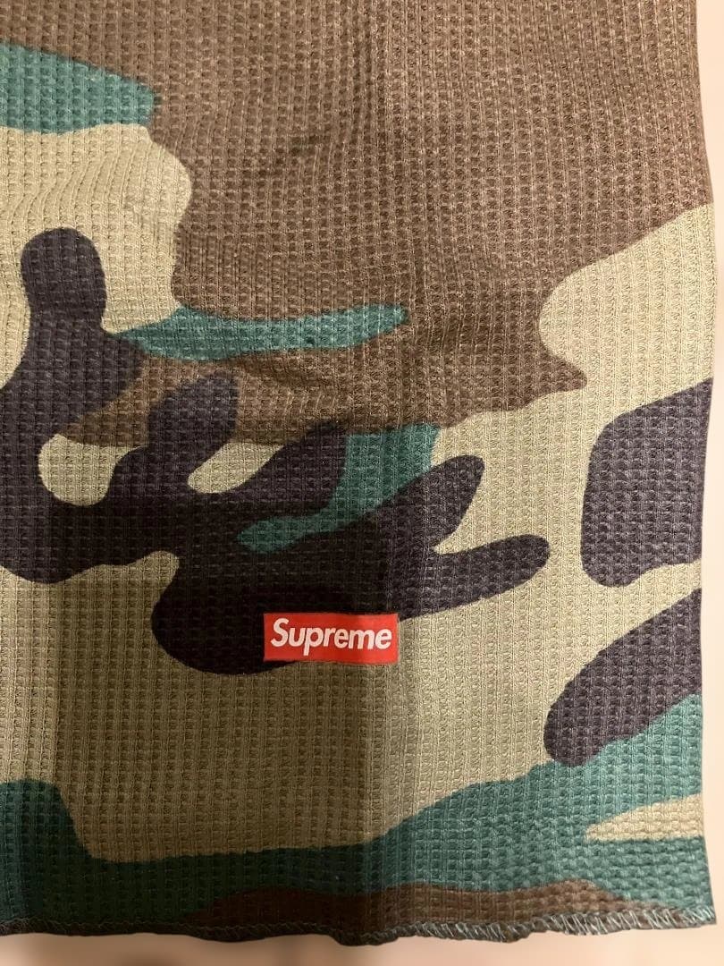 未使用 Supreme Hanes camo thermal S 迷彩 サーマル