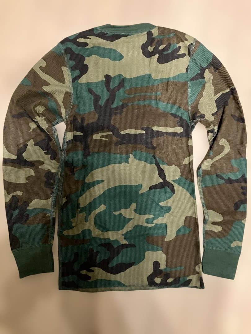 未使用 Supreme Hanes camo thermal S 迷彩 サーマル