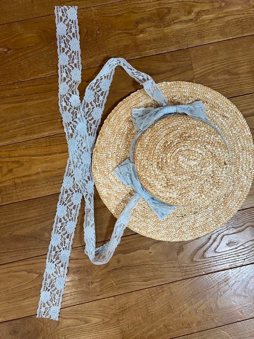 【最終価格】シュエット ハンドメイド 麦わら クラシカルロリータ