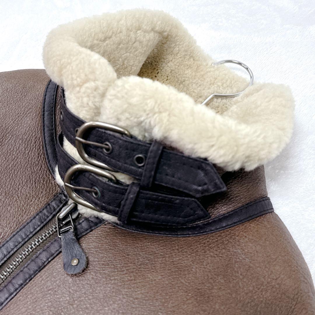 極稀少✨ 90s　B-3 リアルムートン シープスキン フライトジャケット 短丈