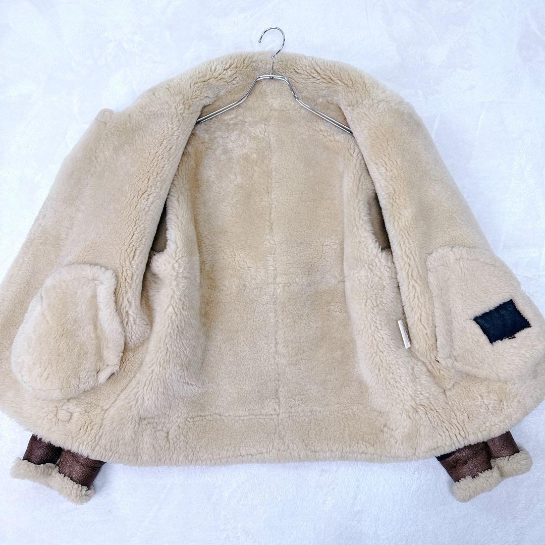 極稀少✨ 90s　B-3 リアルムートン シープスキン フライトジャケット 短丈