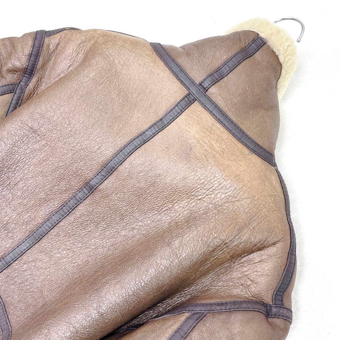 極稀少✨ 90s　B-3 リアルムートン シープスキン フライトジャケット 短丈