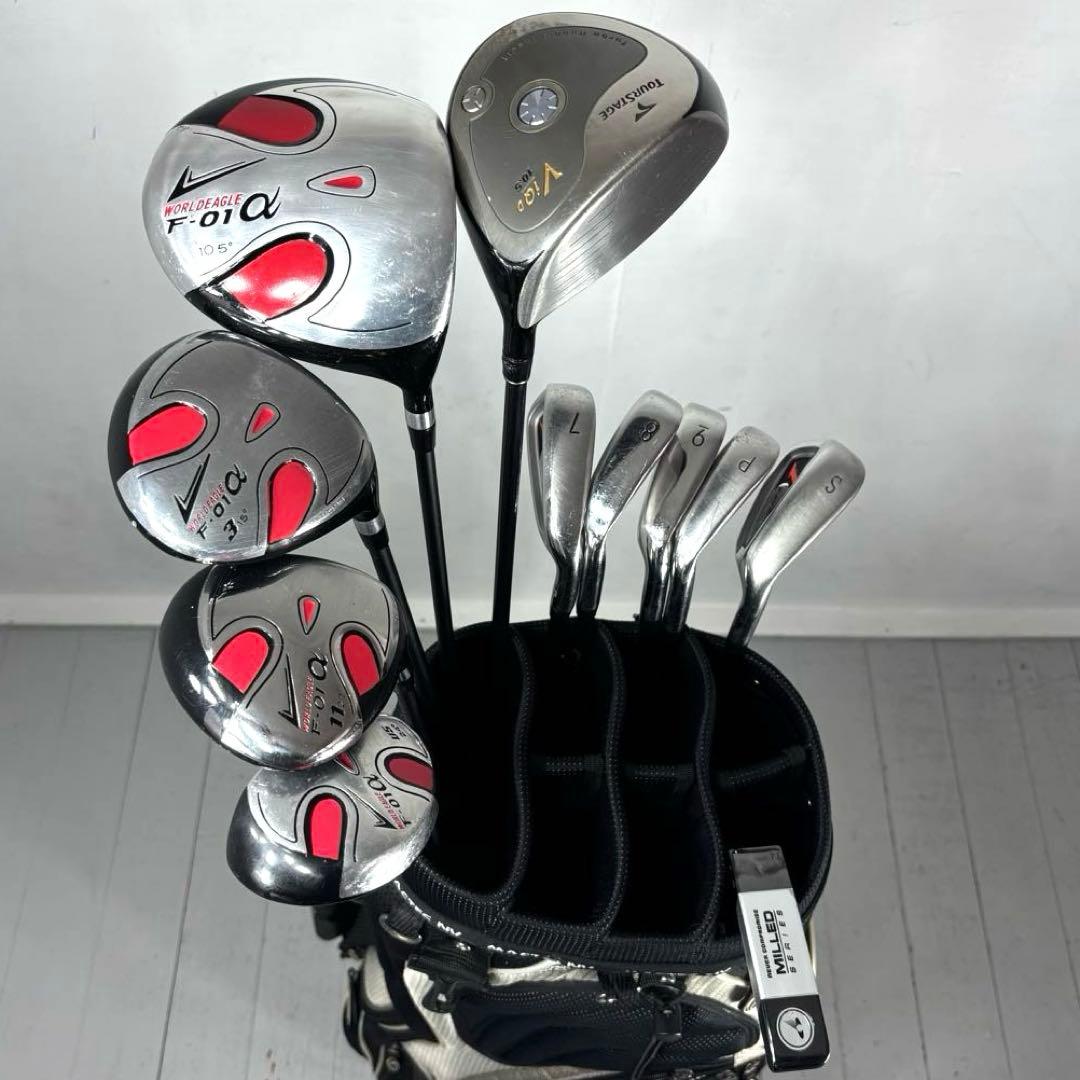 本格派 メンズゴルフクラブ 11本 フルセット ゴルフセット お試し 初心者向