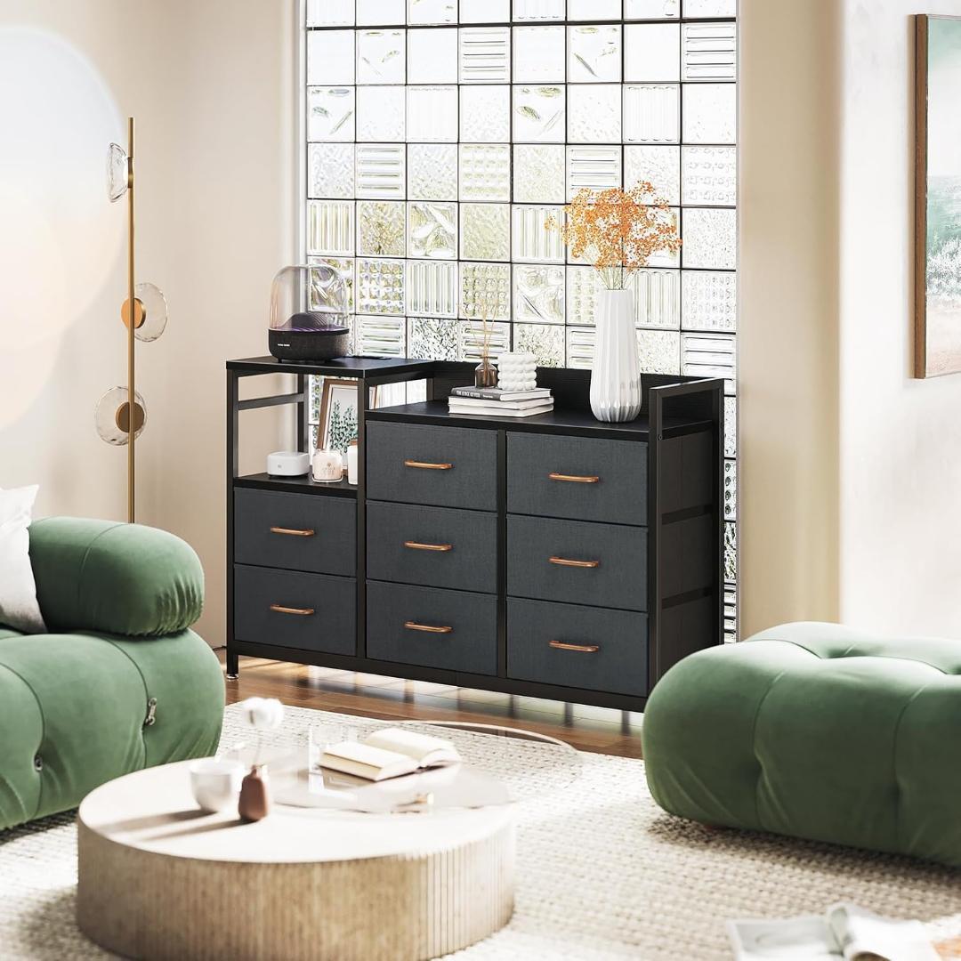 チェスト タンス ブラック　幅132×奥行30×高さ88cm