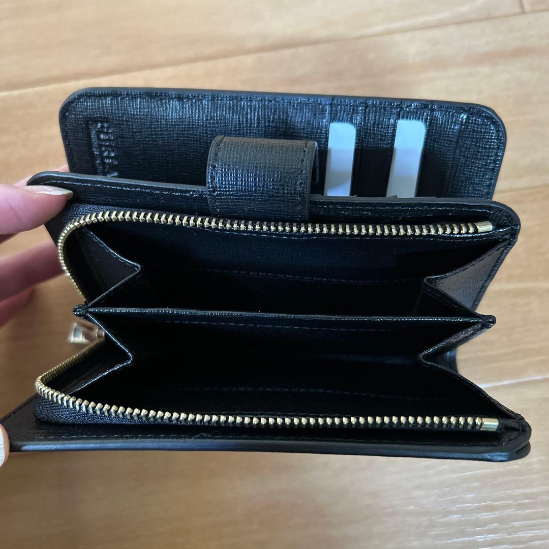 フルラ　二つ折り財布バビロンM ブラック黒　新品自宅保管FURLA L字