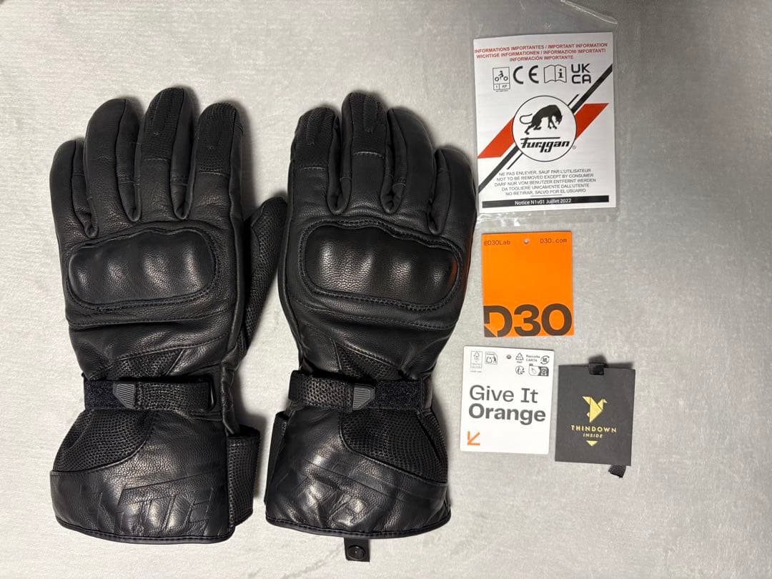 Furygan ランド ディーケー シンダウン ロング　Mサイズ　冬用グローブ