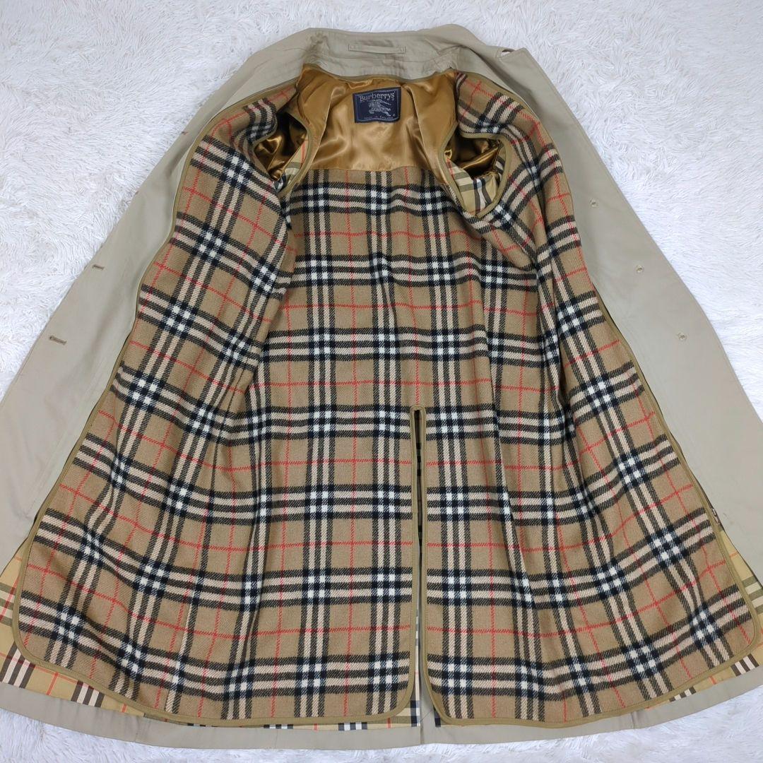 【特大 2XL相当】バーバリー　2way　マキシ丈　ライナー　バルマカーンコート