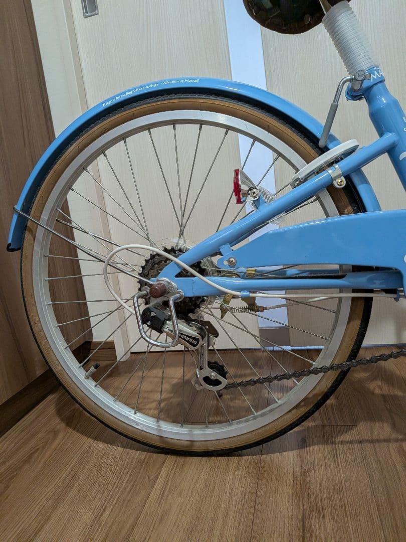 引取り限定！MAHALO 子供用自転車 　マハロジュニア　22型　ブルー　中古