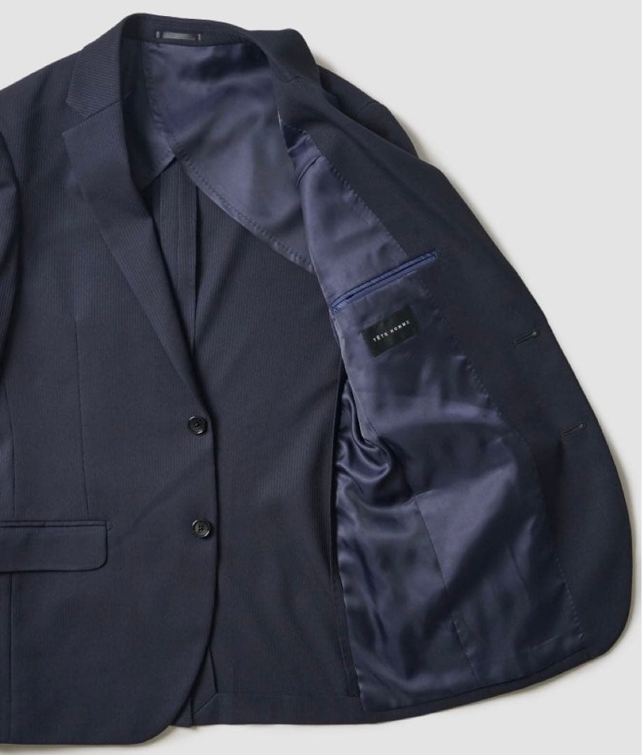 TETE HOMME 家庭洗濯可能なスタイリッシュスーツ　ネイビー