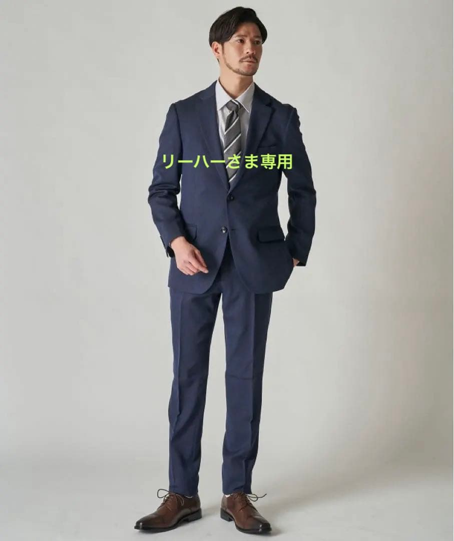 TETE HOMME 家庭洗濯可能なスタイリッシュスーツ　ネイビー