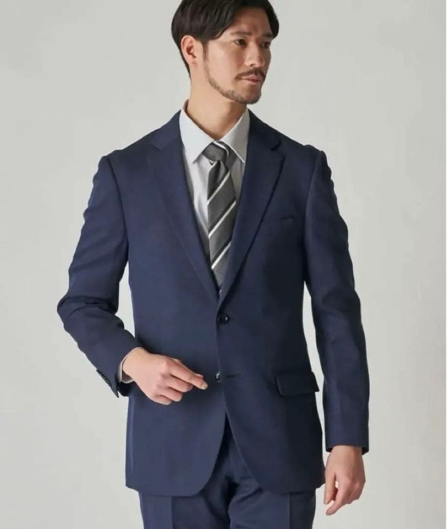 TETE HOMME 家庭洗濯可能なスタイリッシュスーツ　ネイビー