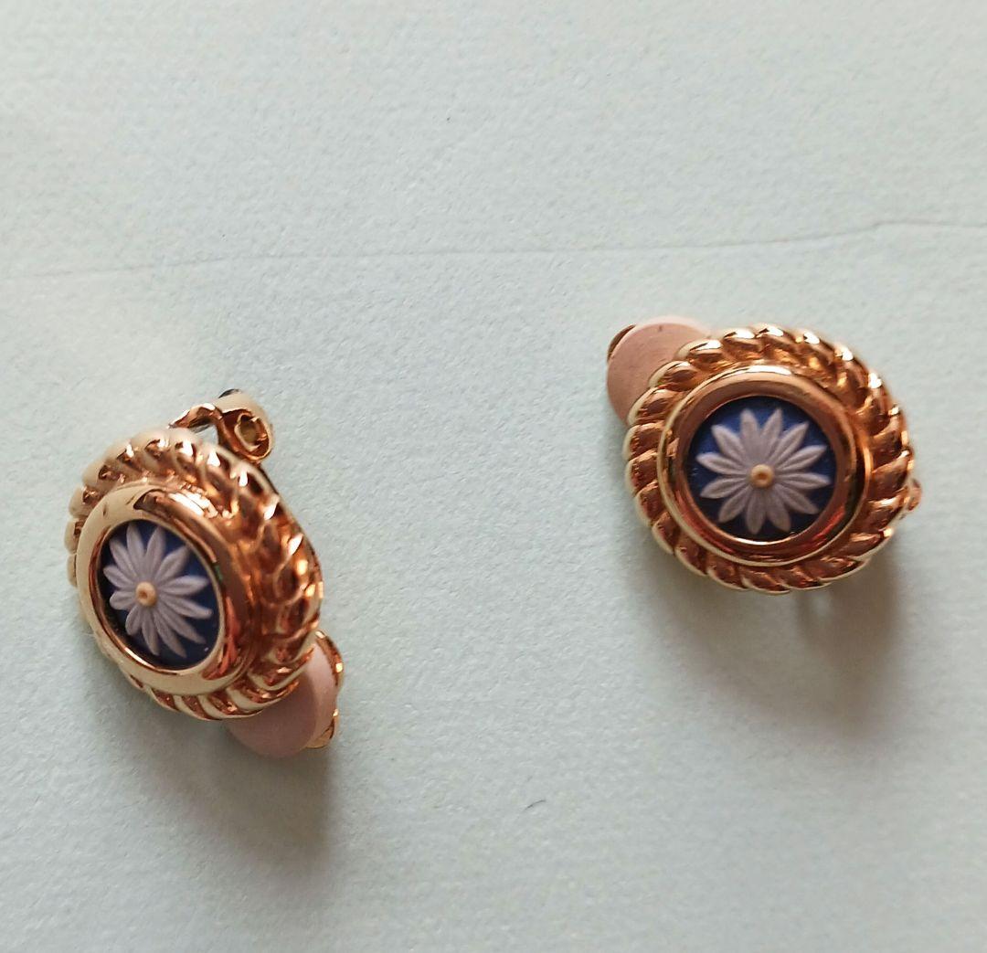 [] 花柄モチーフのネックレス・イヤリングセット 新品！