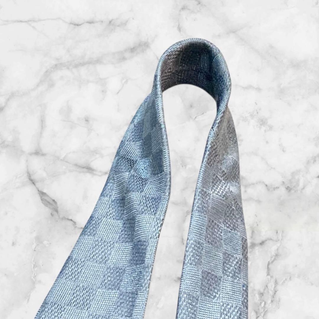 LOUIS VUITTON/ルイ・ヴィトン ネクタイ ブルー ダミエ