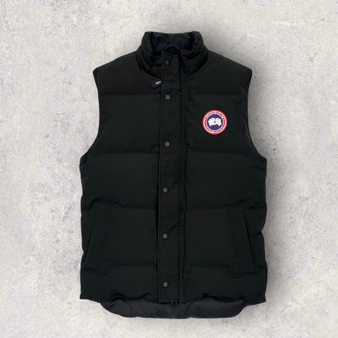 11908【美品・ホログラム付き】カナダグース　ダウンベスト　GARSON 黒