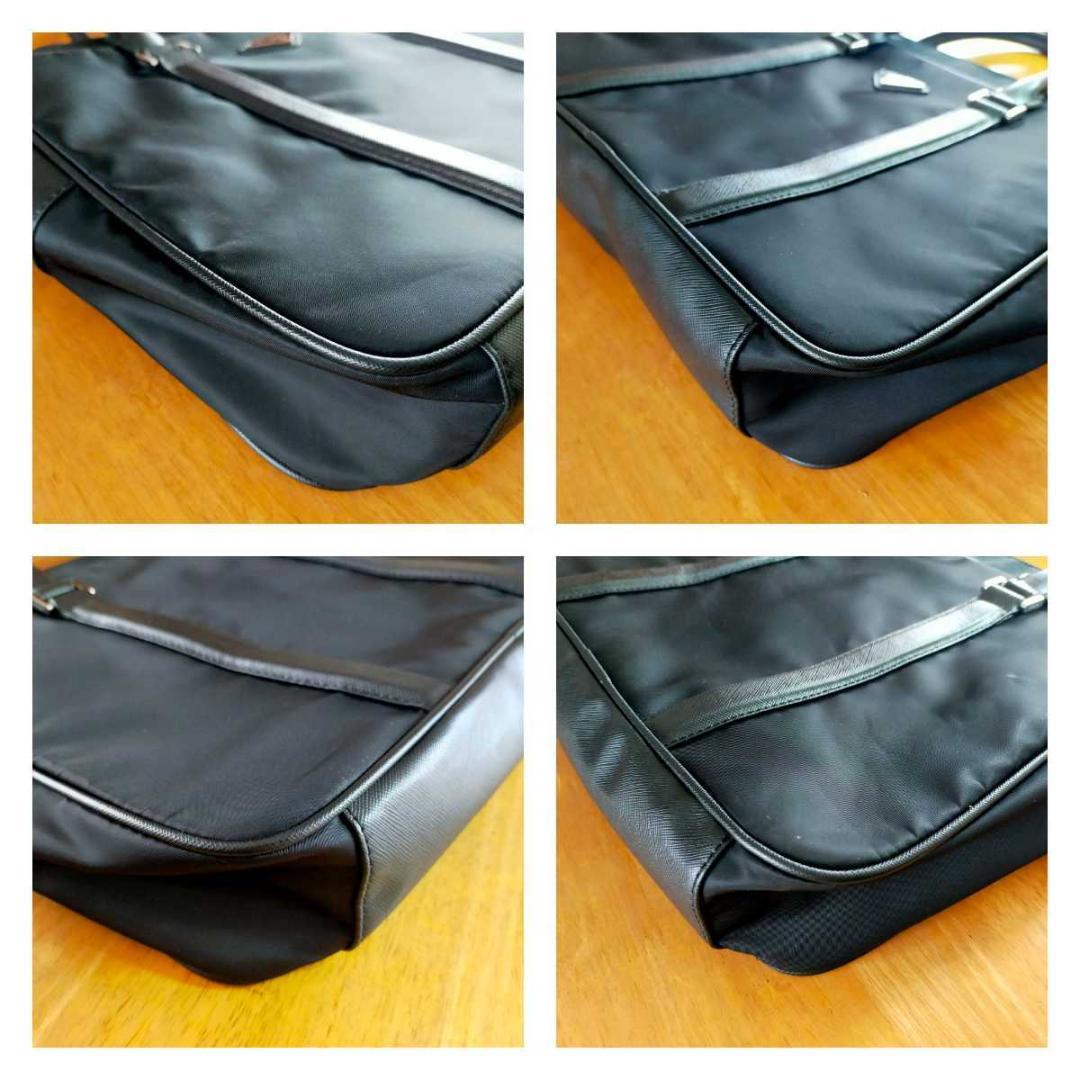 プラダ　PRADA　ビジネスバッグ　ブリーフケース　ブラック　黒　中古