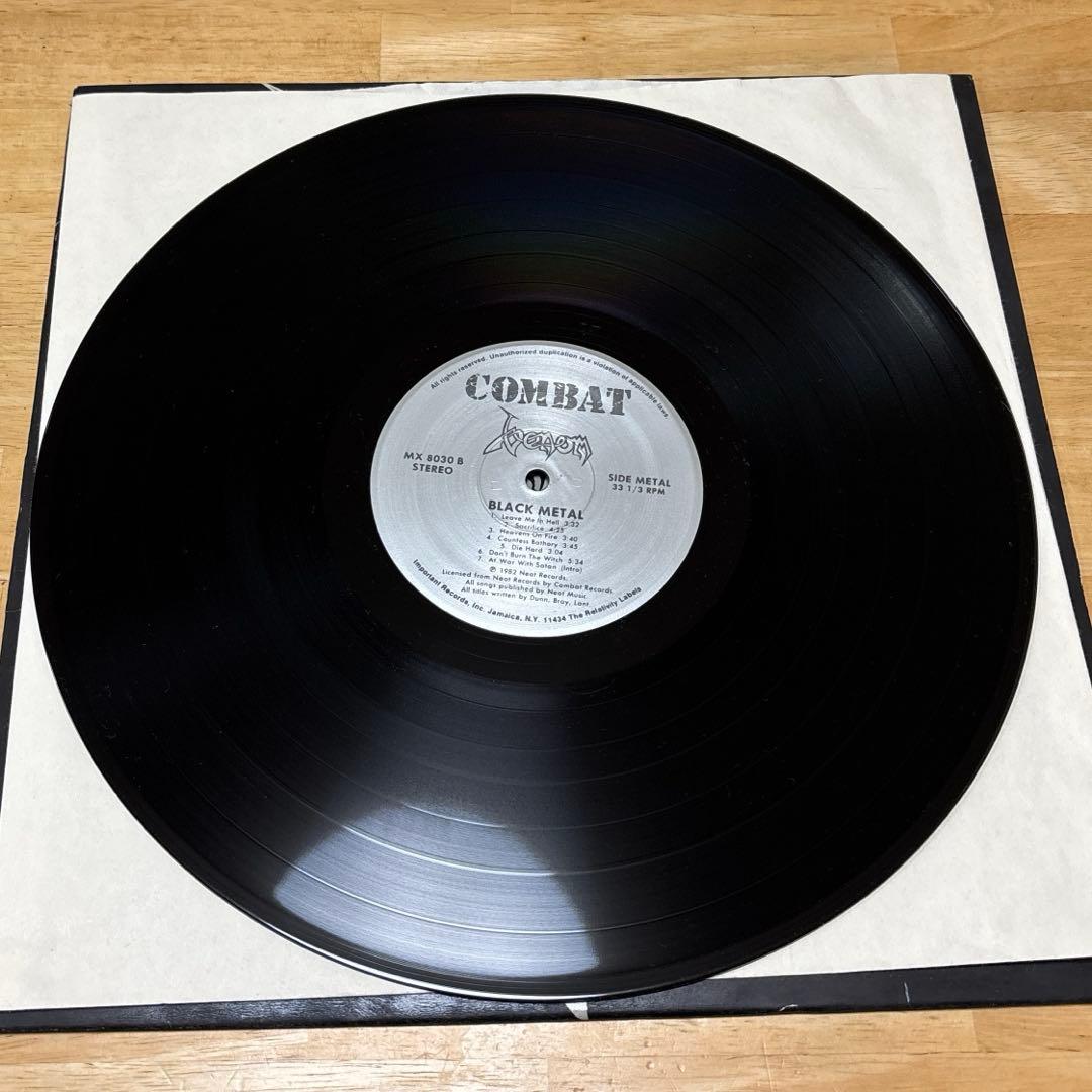 VENOM / BLACK L 日本盤 LP レコード ヴェノム