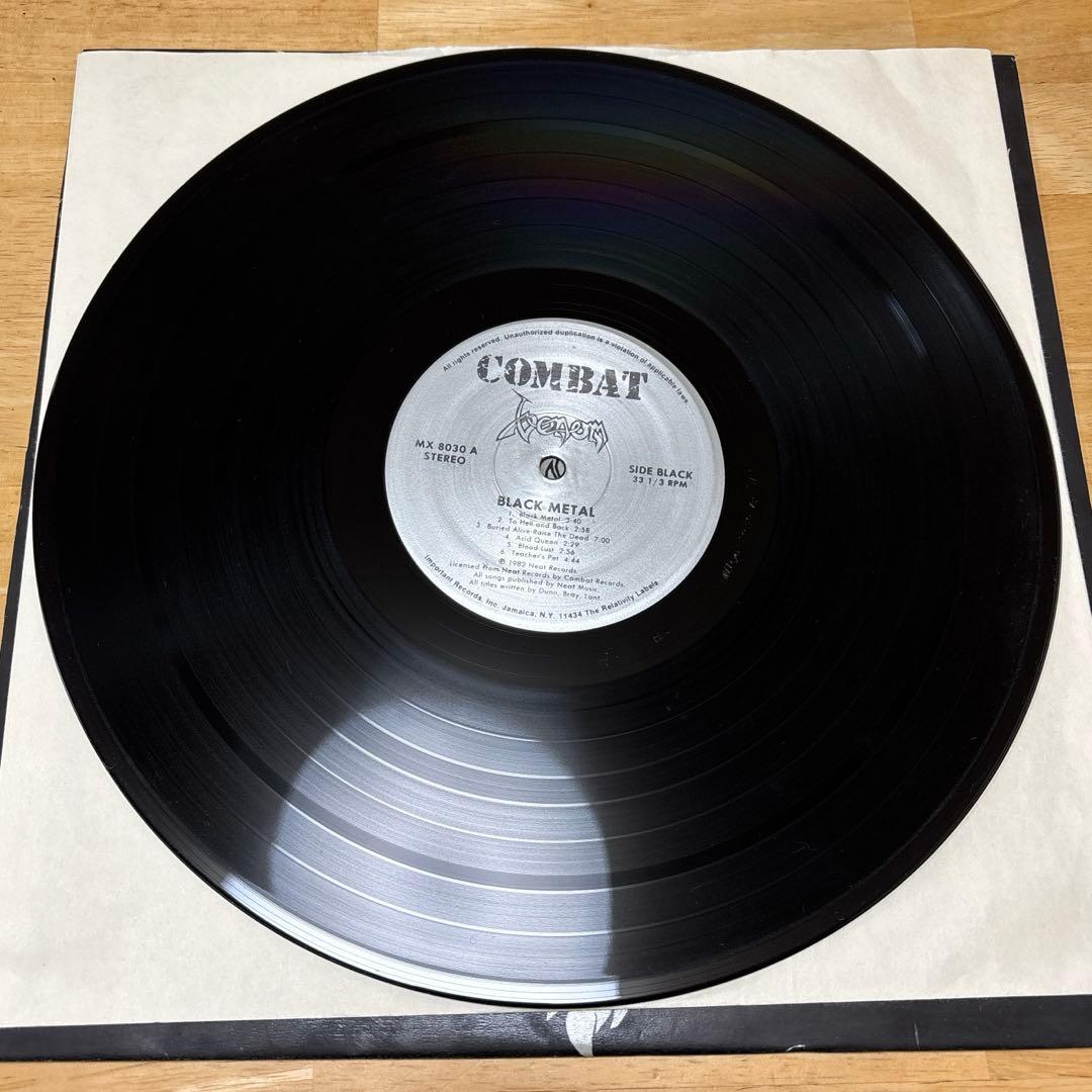 VENOM / BLACK L 日本盤 LP レコード ヴェノム