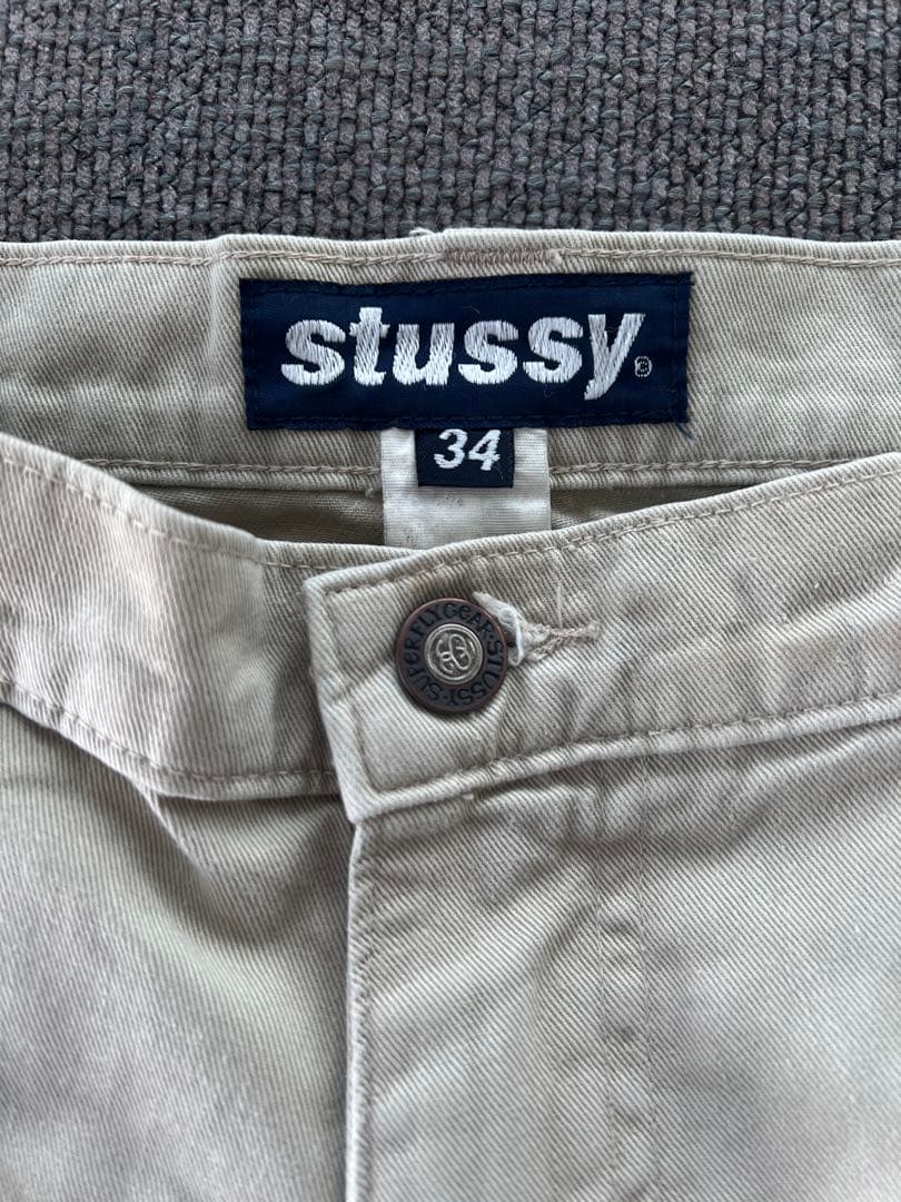 希少 95年 OLD STUSSY CARGO SHORTS 34インチ Ｌ