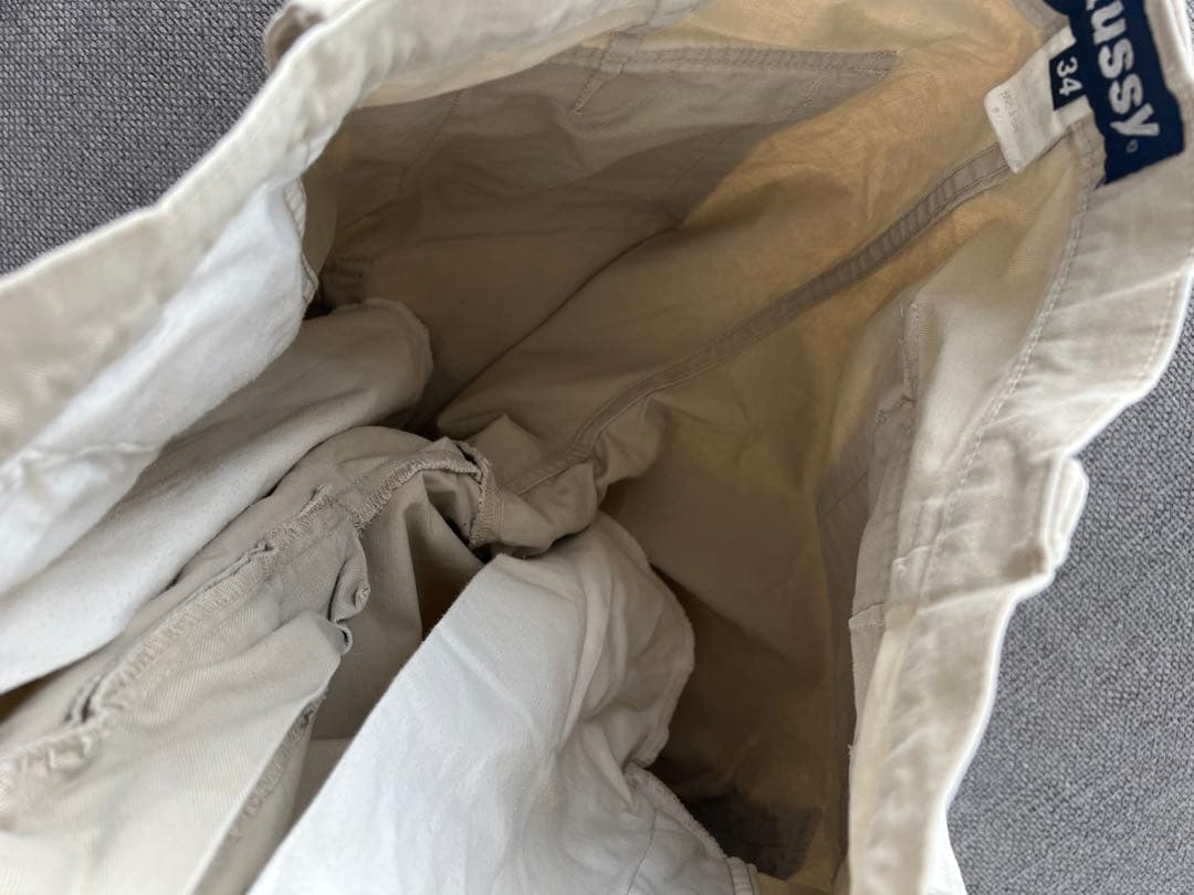 希少 95年 OLD STUSSY CARGO SHORTS 34インチ Ｌ