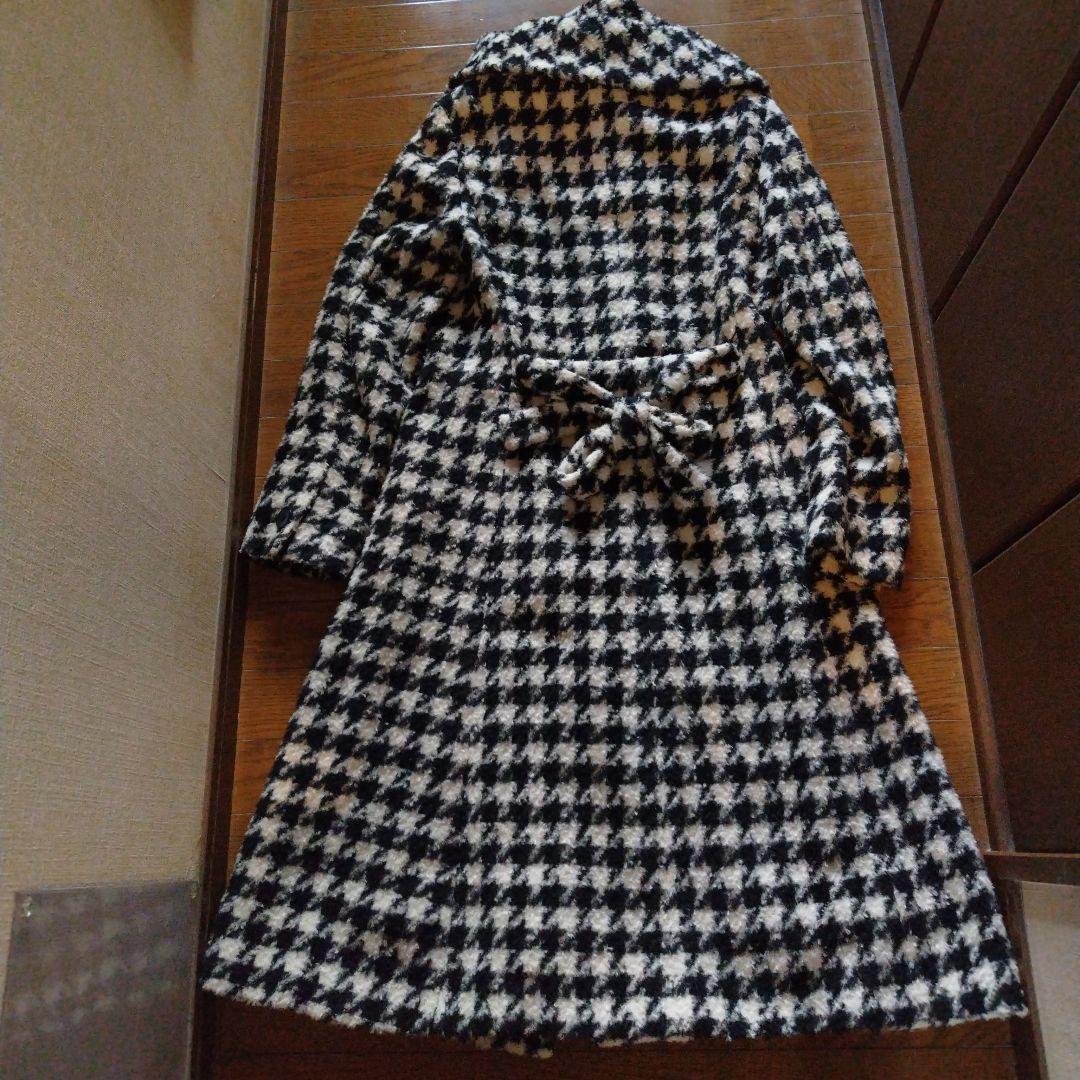 Max Mara ハウンドトゥース ロングコート