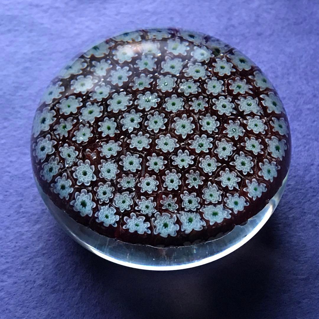 可愛い ペーパーウエイト ミルフィオリ オールドバカラBaccarat サンルイ