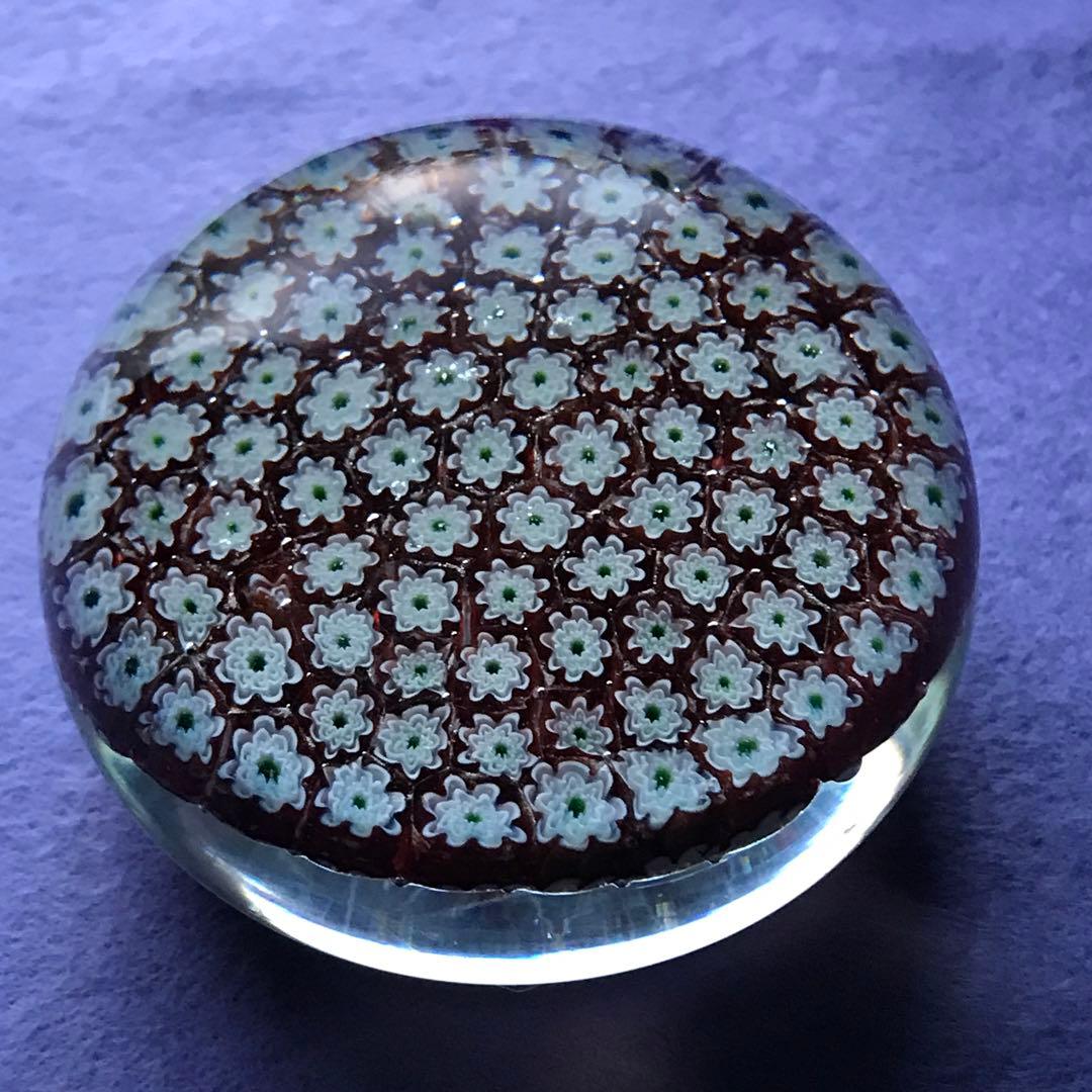 可愛い ペーパーウエイト ミルフィオリ オールドバカラBaccarat サンルイ