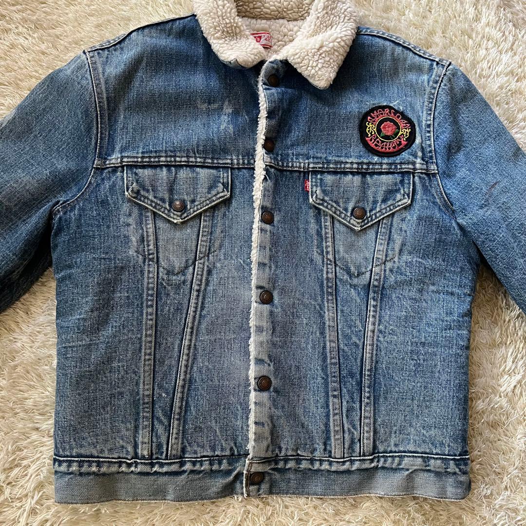 70's/リーバイス/ランチボアジャケット/ワッペン/デニム/42/USA製