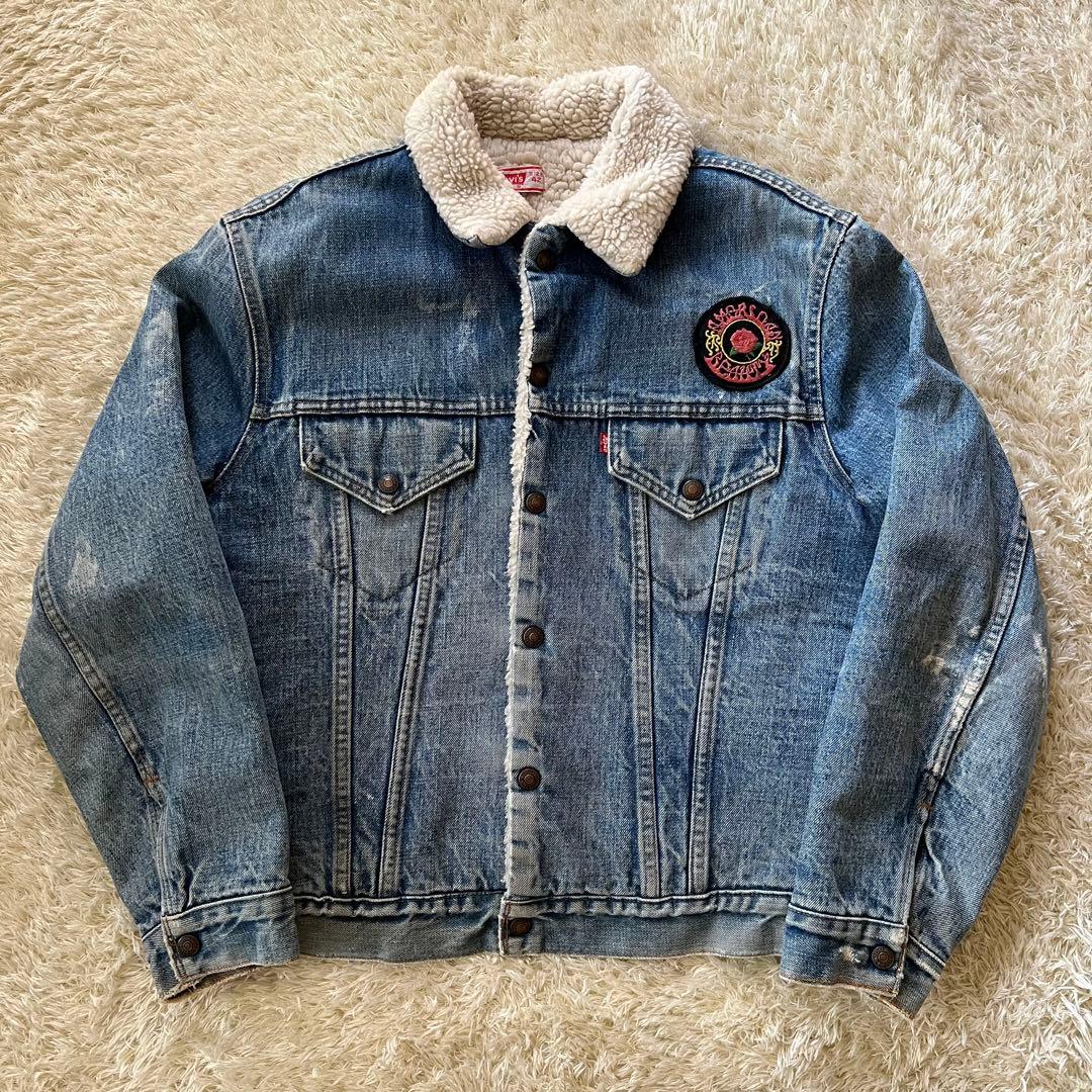 70's/リーバイス/ランチボアジャケット/ワッペン/デニム/42/USA製