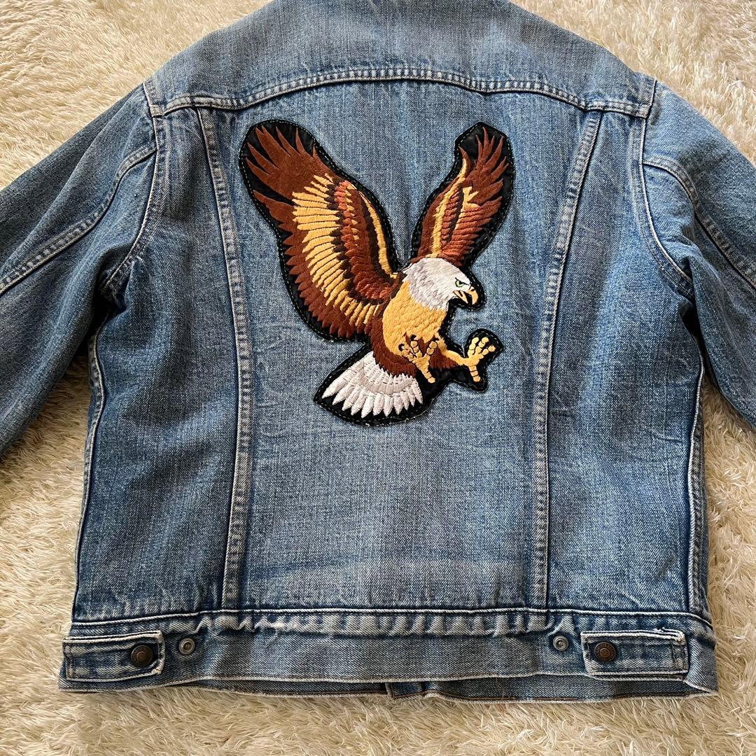 70's/リーバイス/ランチボアジャケット/ワッペン/デニム/42/USA製