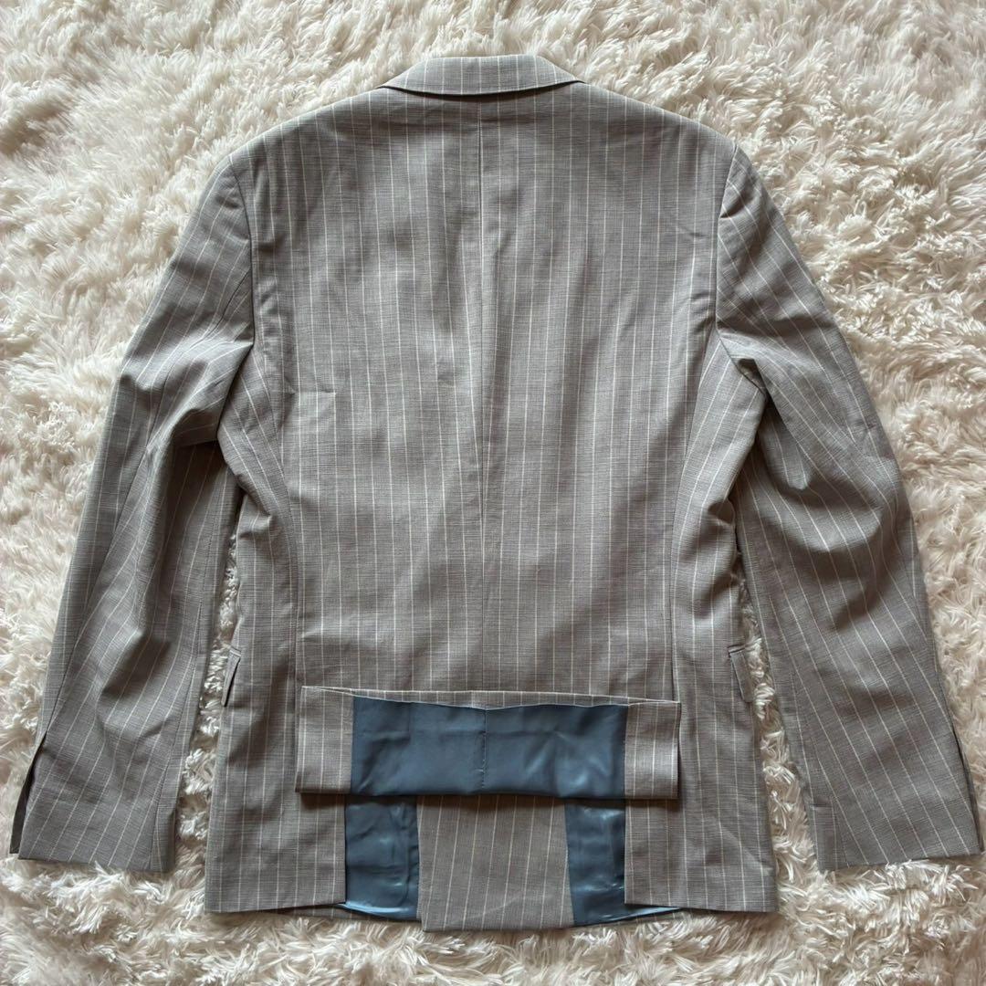 極美品/L ヒューゴボス　セットアップ　スーツ　テーラードジャケット　ダブル