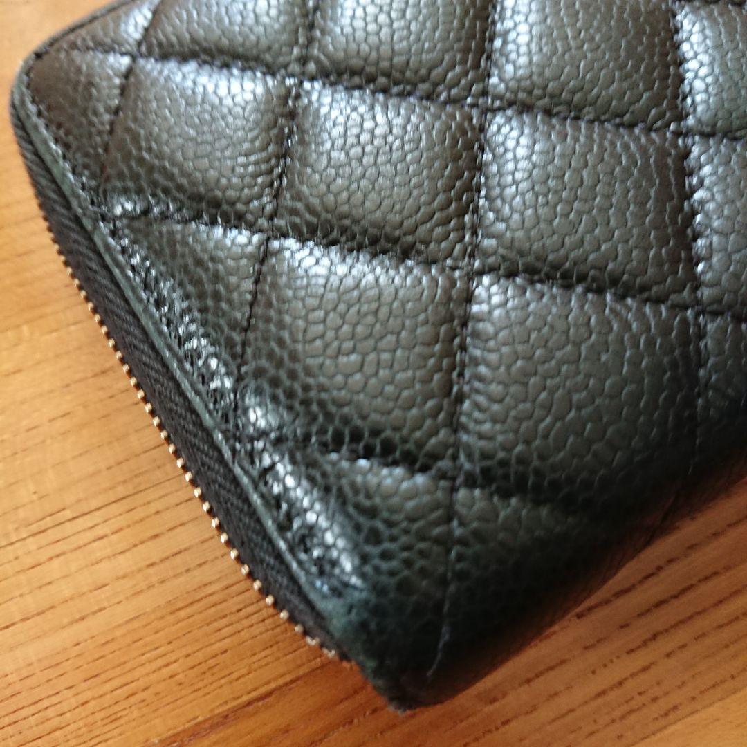 シャネル　CHANEL　ラウンドファスナー　長財布