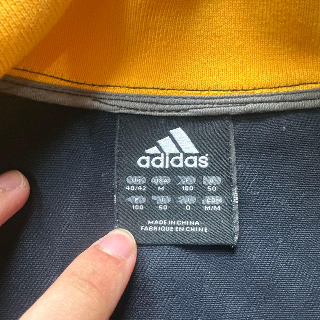 【激レア】adidasジャージ コットン バイカラー サイズO 万国タグ