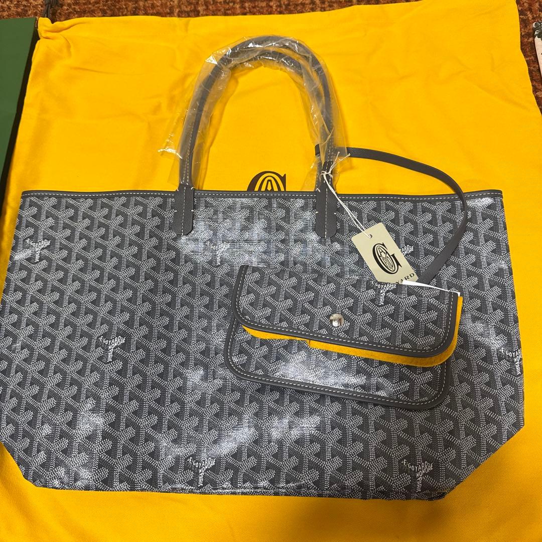 Goyard サンルイ グレー トートバッグ ポーチ付き 新品未使用