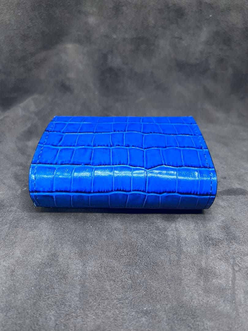 エムピウ ミッレフォッリエ　同型　本革財布　クロコダイル型押しレザー