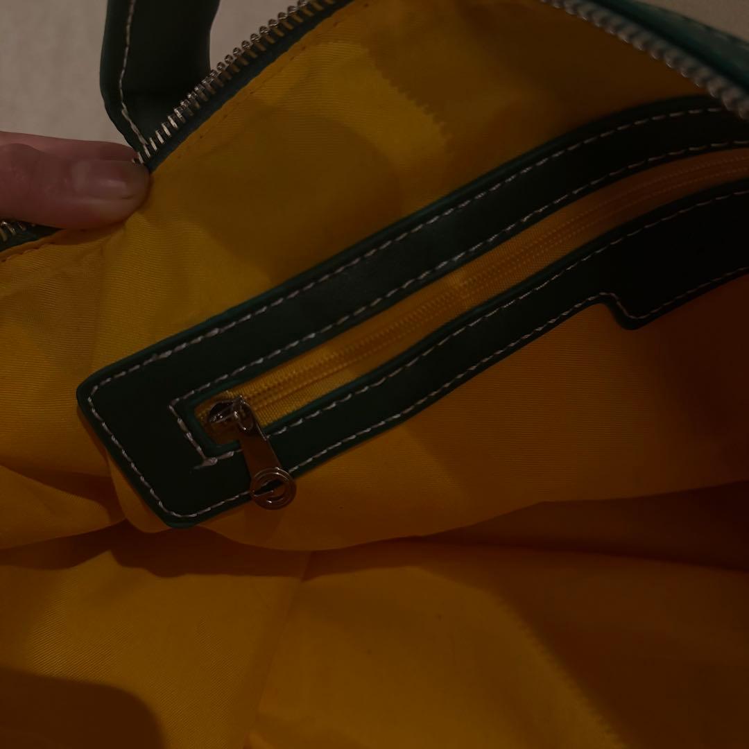 ゴヤールGOYARDボストン45 グリーン 美品