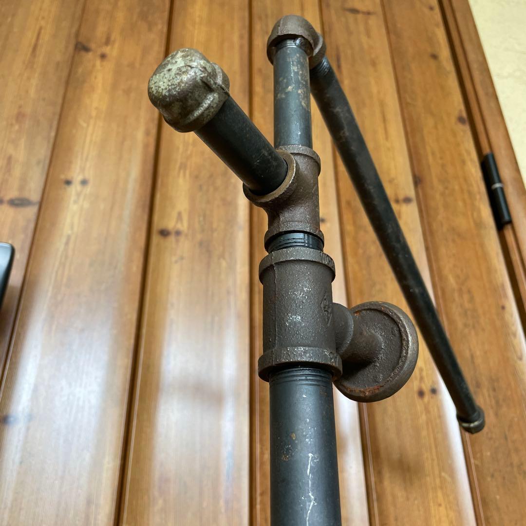 インダストリアル 配管パイプ スラントハンガー アイアン ラック 無骨 シャビー