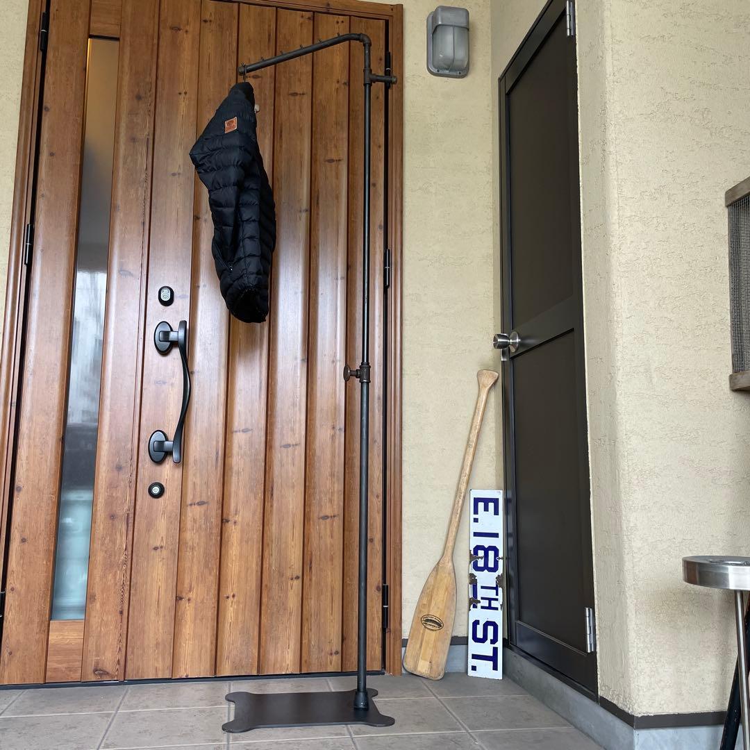 インダストリアル 配管パイプ スラントハンガー アイアン ラック 無骨 シャビー