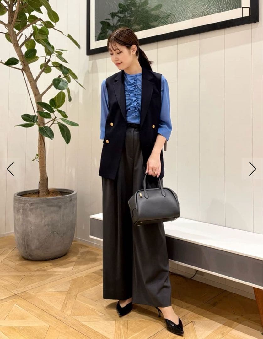 トゥモローランド MACPHEE ウールギャバジン ダブルブレストジレ