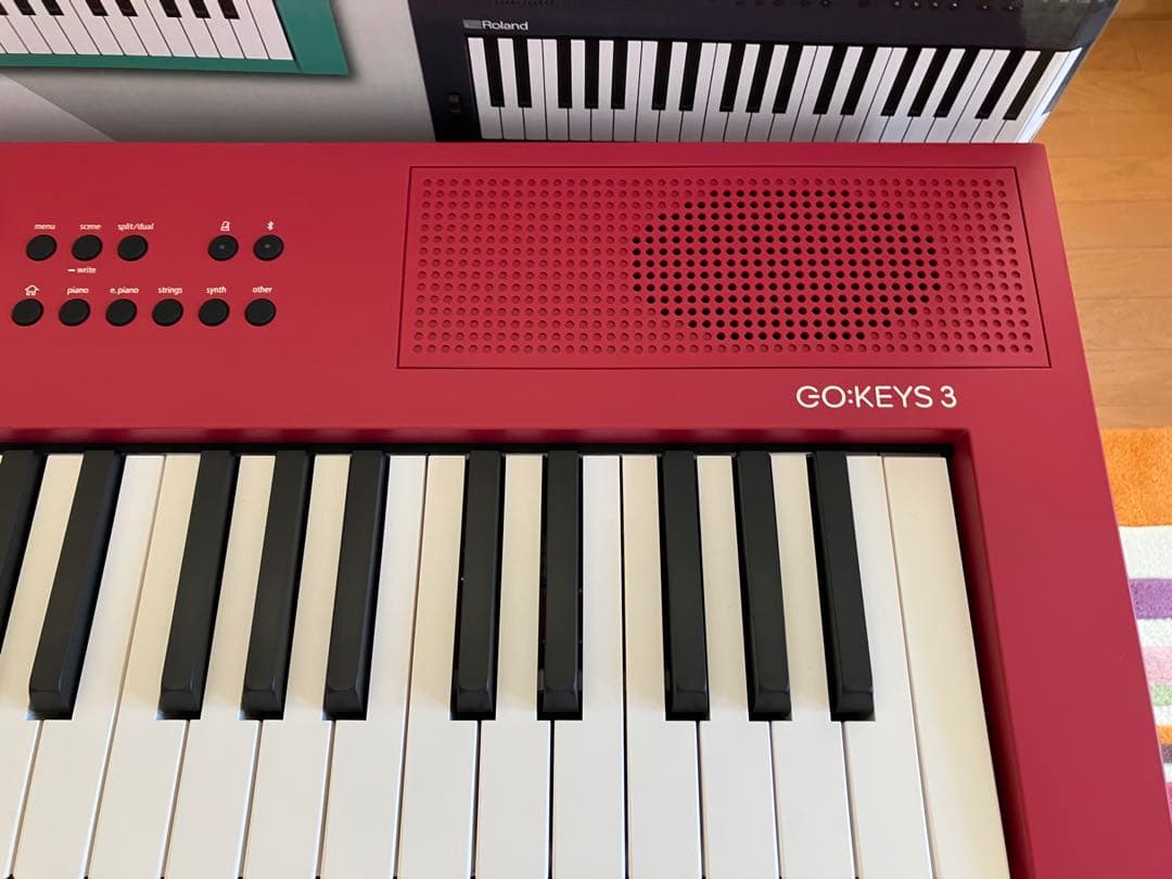 【新品同様】Roland ローランド Go Keys3 ダークレッド