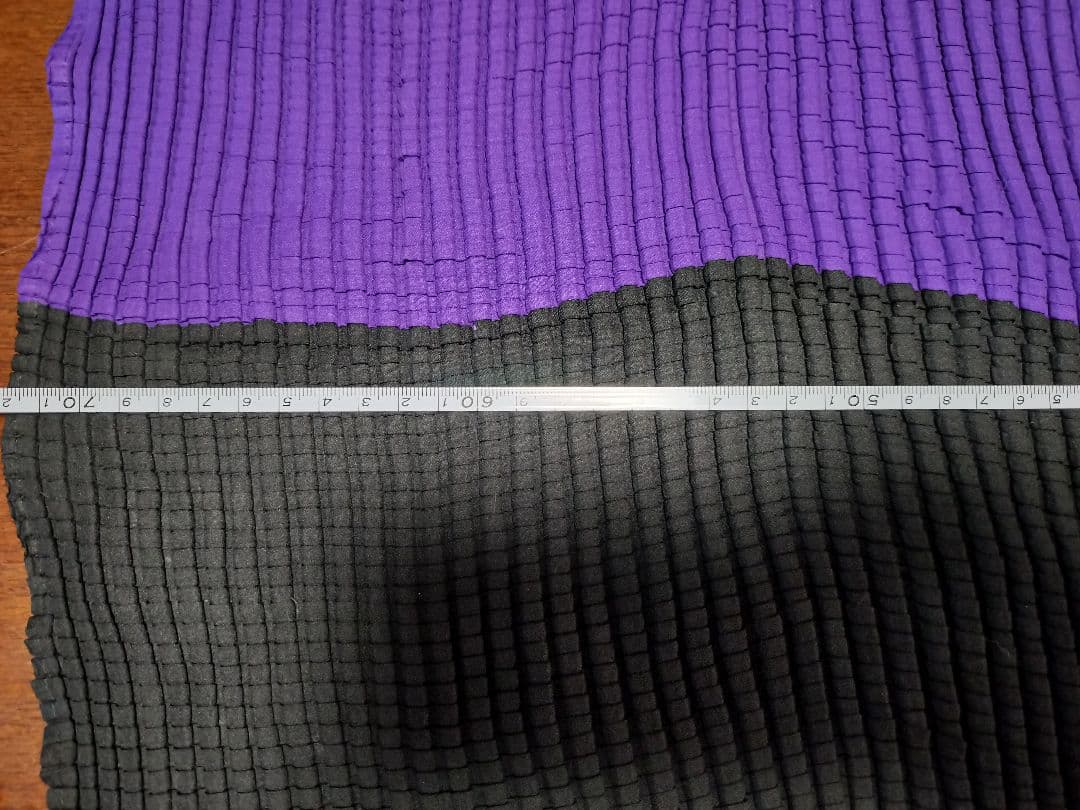 ISSEY MIYAKE バイカラーチュニック 黒/紫