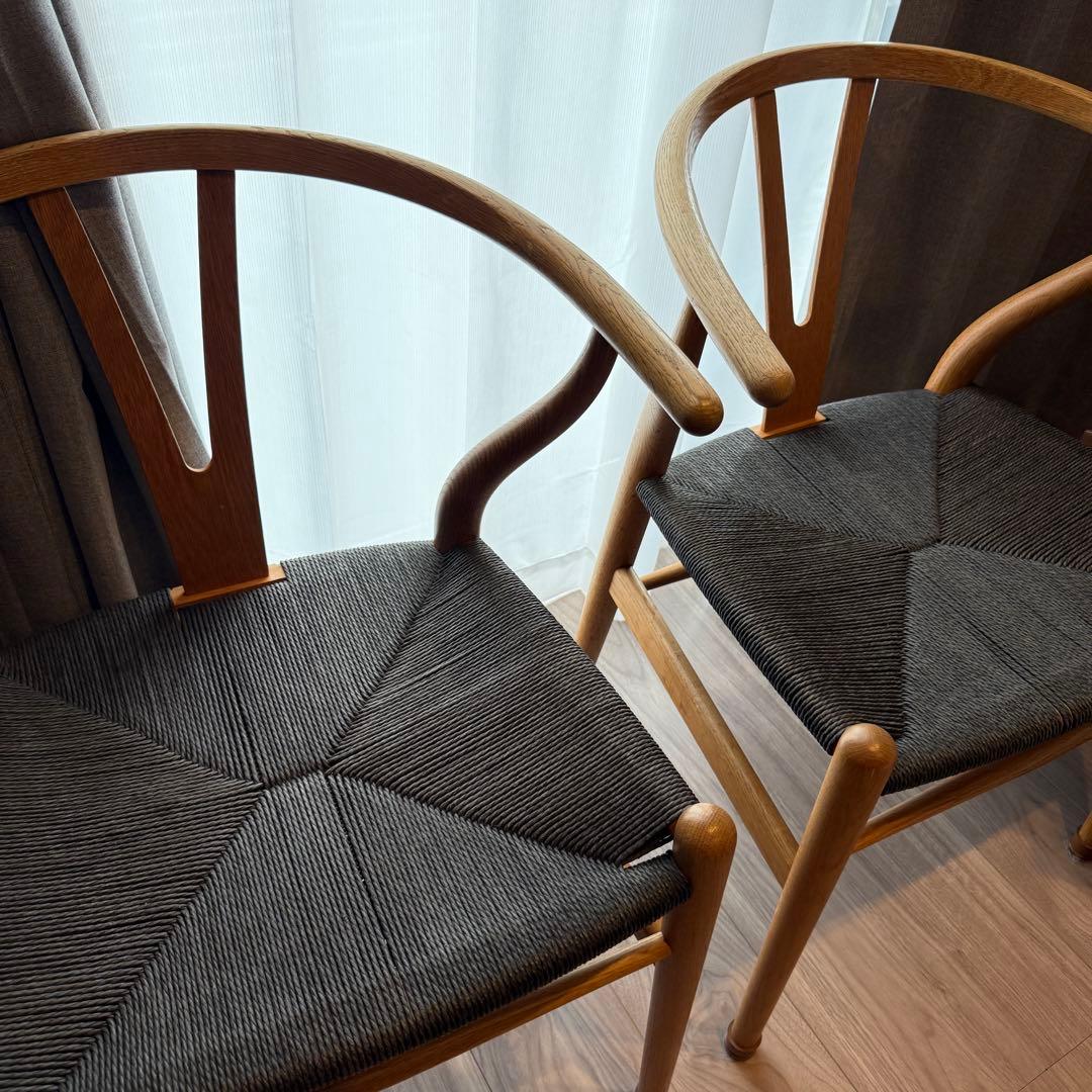 ワイチェア（オーク材・オイル仕上げ・ブラックペーパーコード）