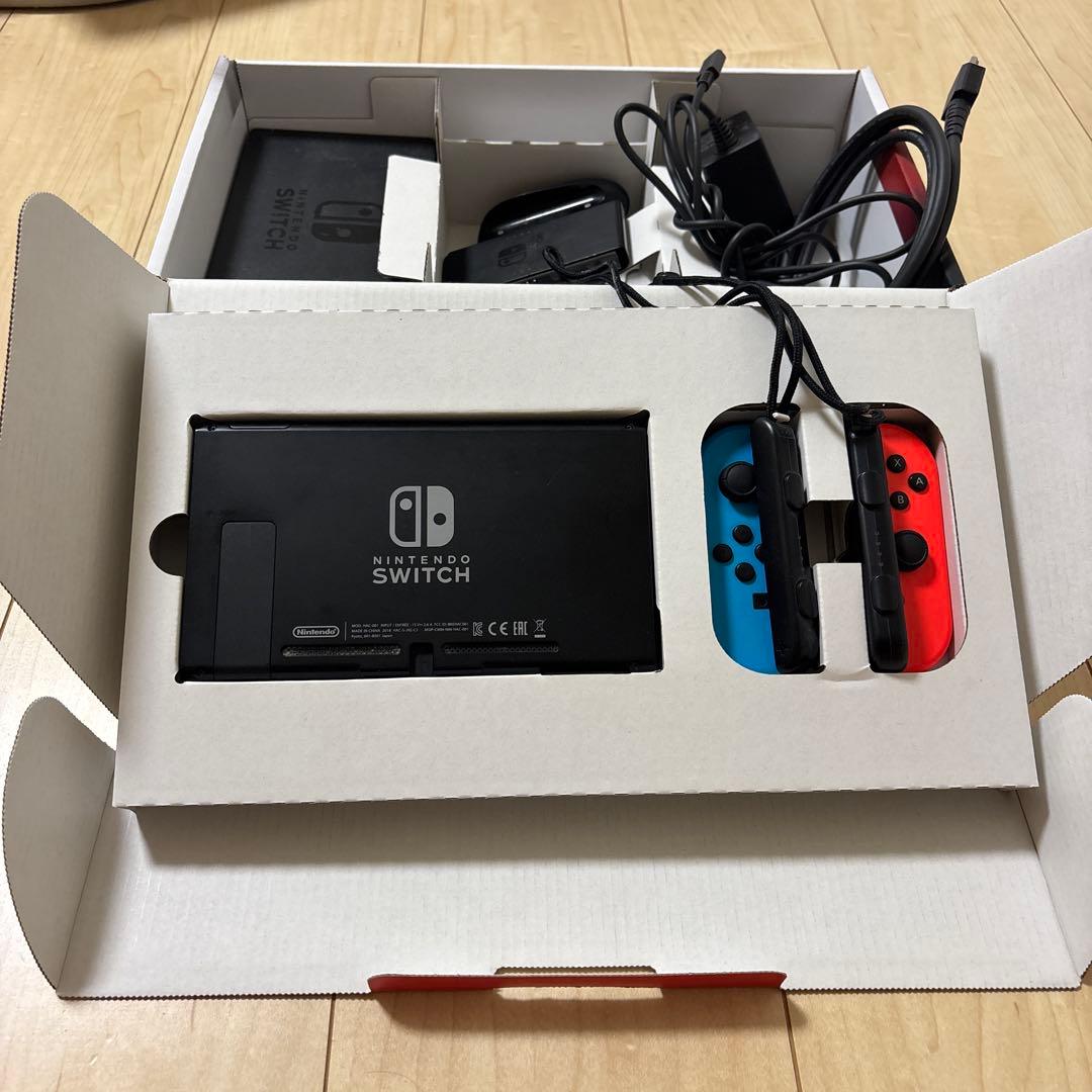 【半ジャンク品】Nintendo Switch ネオンブルー/ネオンレッド