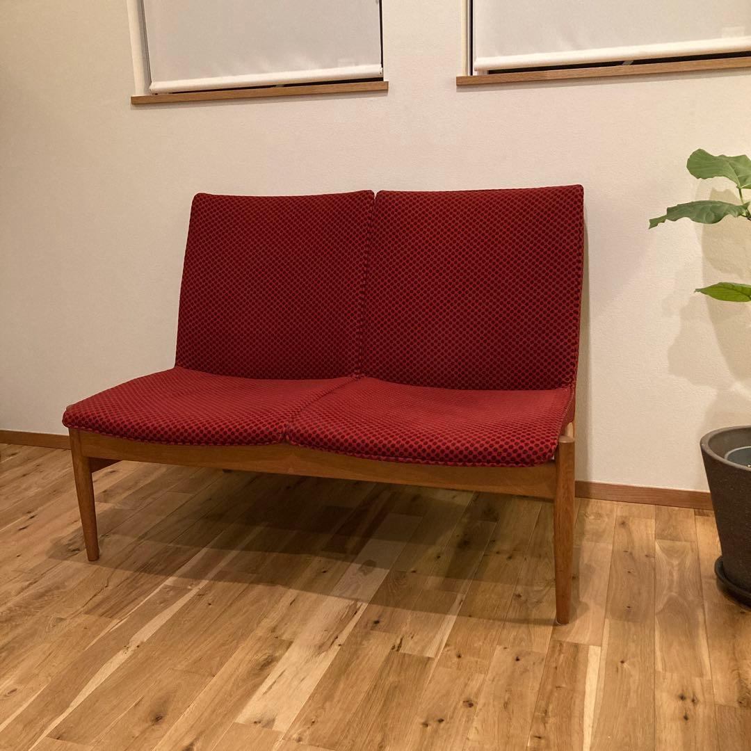 日進木工 nissin オーク材 ベンチソファ 2シーター 飛騨家具 北欧