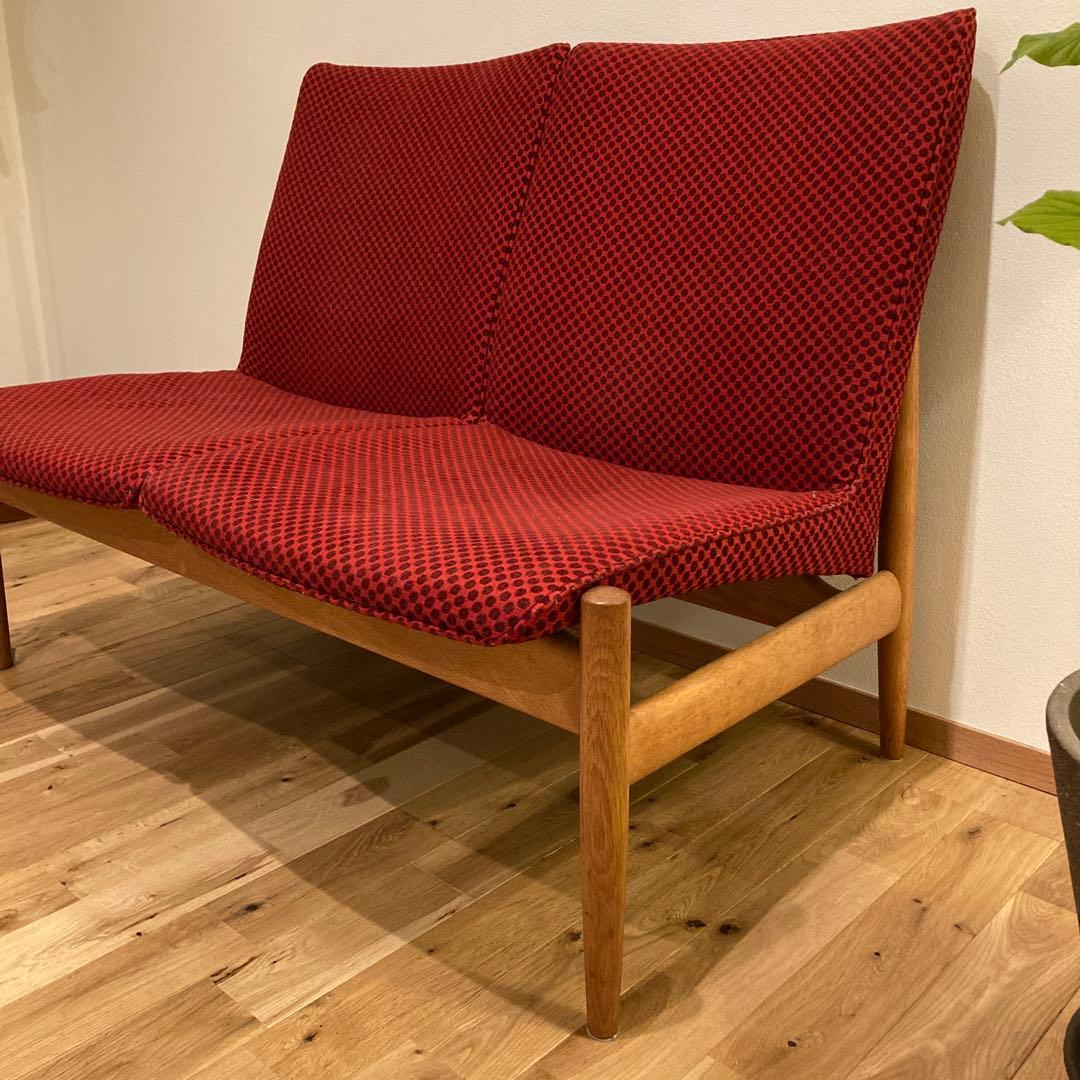 日進木工 nissin オーク材 ベンチソファ 2シーター 飛騨家具 北欧